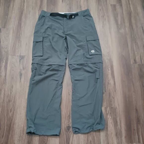 Mountain Hardwear Convertible Pants Mens L Belted Nylon Outdoor Hiking 36 x 31 - Picture 1 of 6